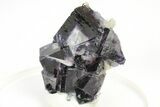 Cubic Fluorite Crystals with Purple Phantoms - Yaogangxian Mine #215795-2